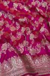 Gulabi Banarasi Kadhua Silk Saree