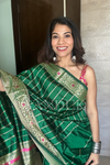 Green stripe Saree