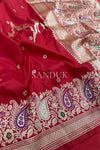 Red Floral Buta Premium Saree